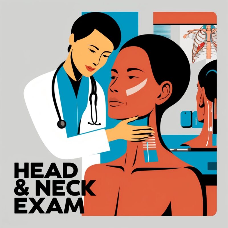 20 Head & Neck Exam Flashcards for PowerPoint