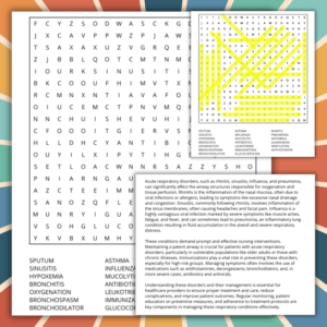 25 Med Surg Word Search Puzzles Ebook 1 Example