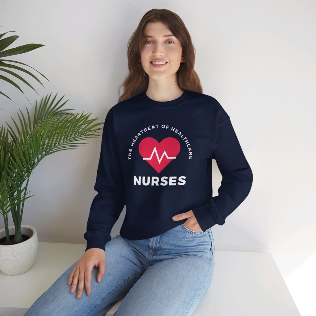 The Heartbeat of Healthcare Sweatshirt for nurses