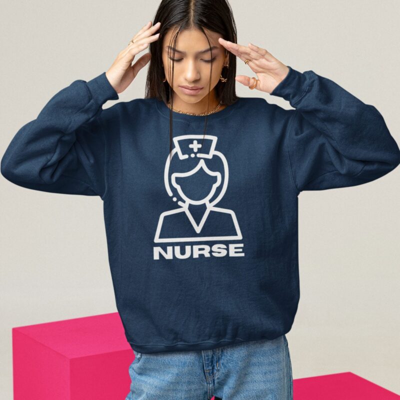 Nurse Bold Outline Sweatshirt Product Var 1