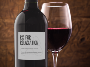 Rx for Relaxation - Wine Label for Nurses Example 2